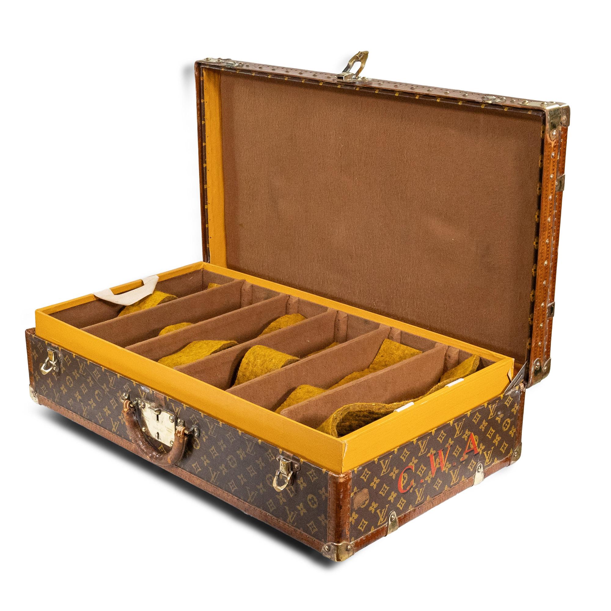 Louis Vuitton Monogram Zwölf Schuhkarton des frühen 20. Jahrhunderts (Art déco) im Angebot