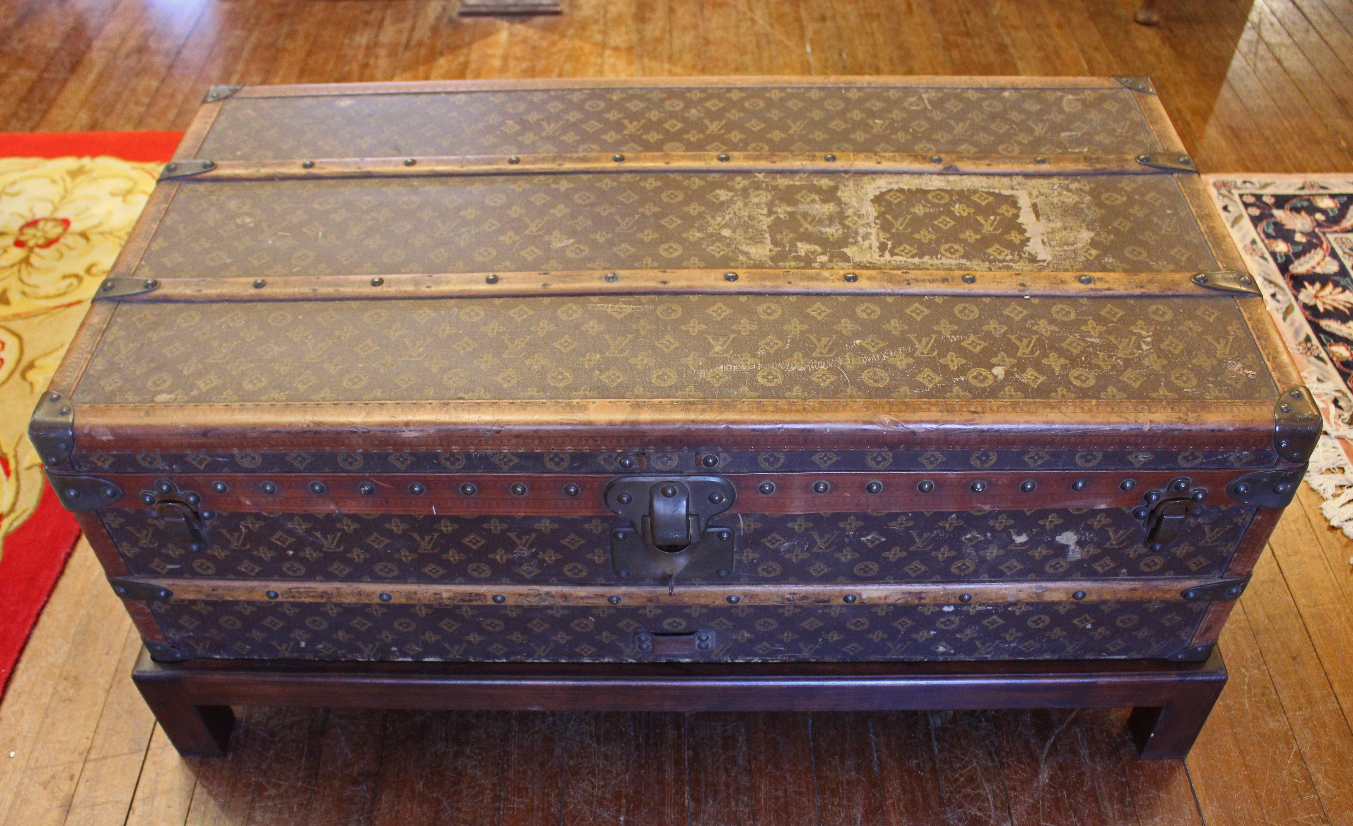 Early 20th Century Louis Vuitton Travel Trunk In Good Condition In Chapel Hill, NC