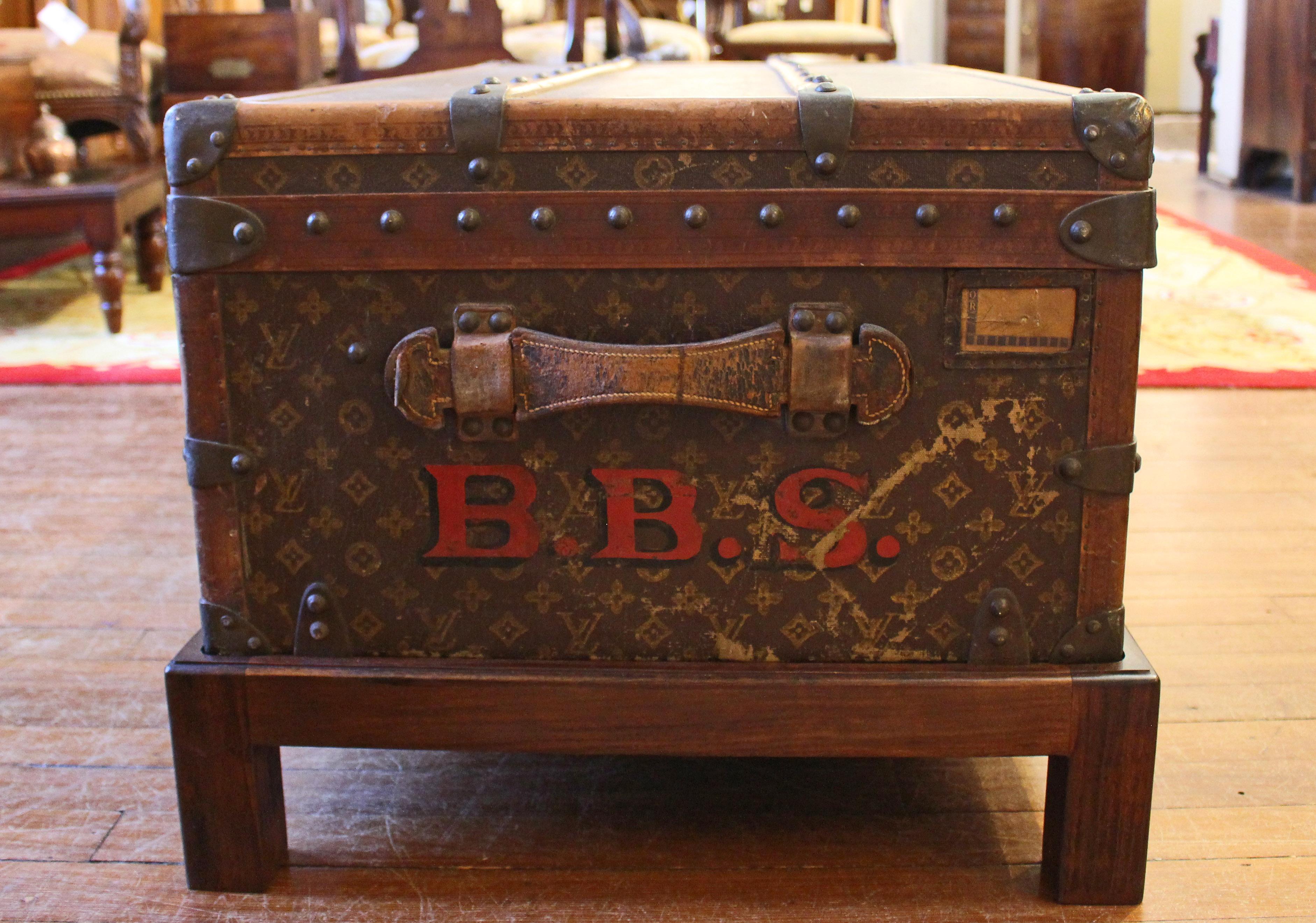 Wood Early 20th Century Louis Vuitton Travel Trunk