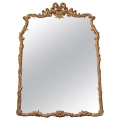 Early 20th Century Louis XV French Style Gold Gilt Mirror
