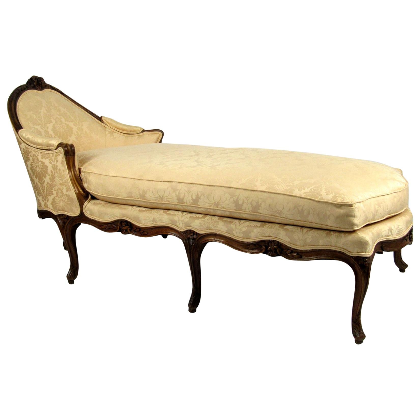 Early 20th Century Louis XV Style Chaise Lounge For Sale