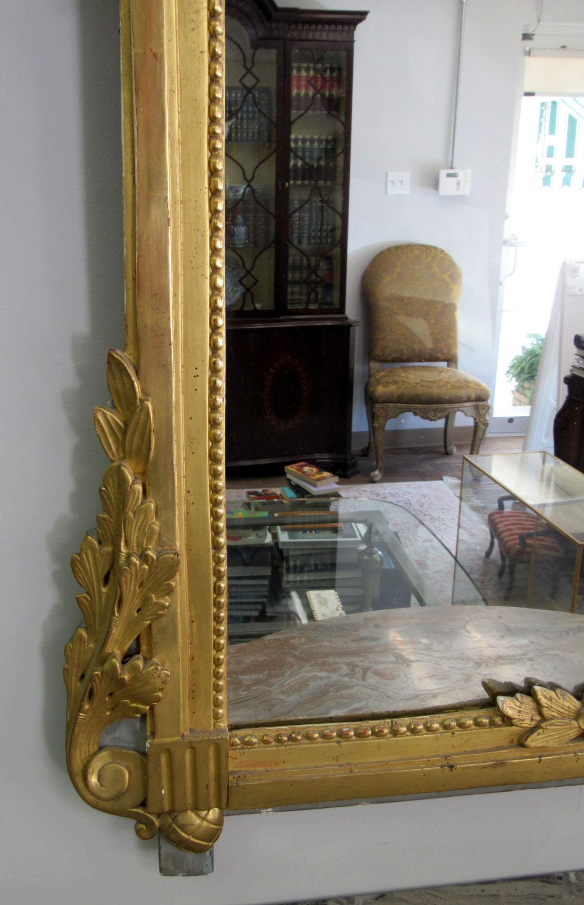 Giltwood Early 20th Century Louis XV Style Mirror For Sale