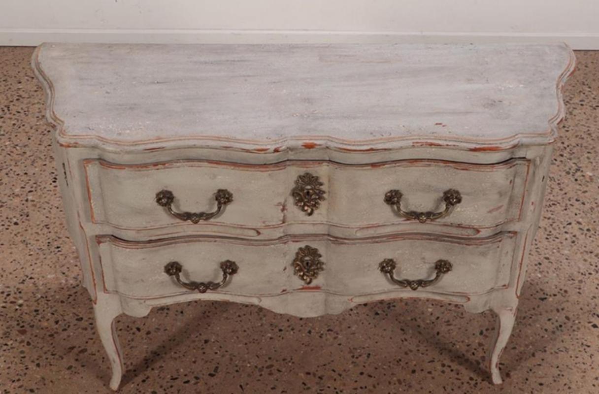 Early 20th century Louis XV Style White Painted French Two Drawer Commode
Bronze mounted. France, circa 1910. Measures: 31.5
