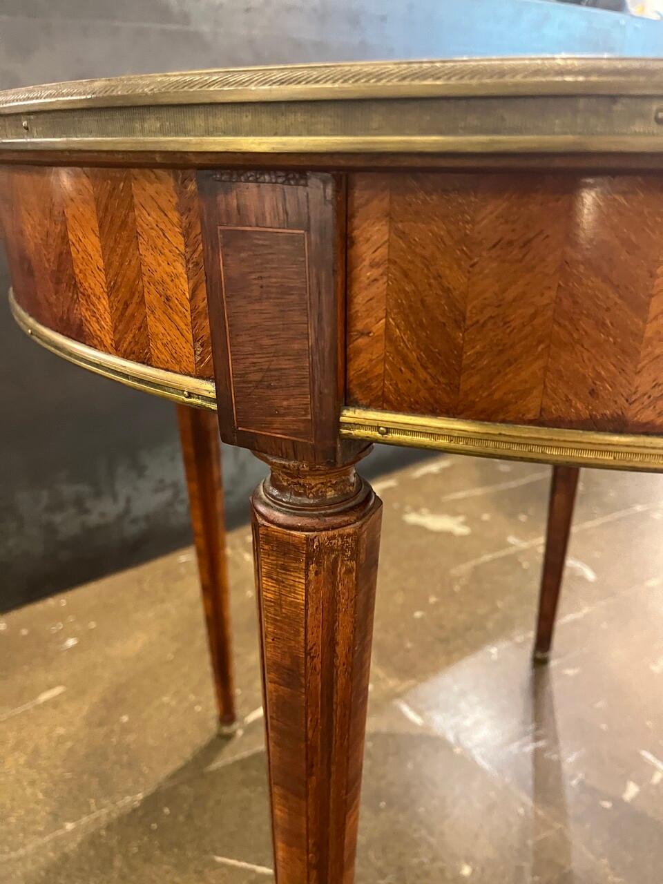 Mesa Bouillotte Luis XVI de principios del siglo XX en Bueno estado para la venta en Houston, TX