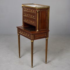 Early 20th Century Louis XVI Style Small Desk with Brass Fittings