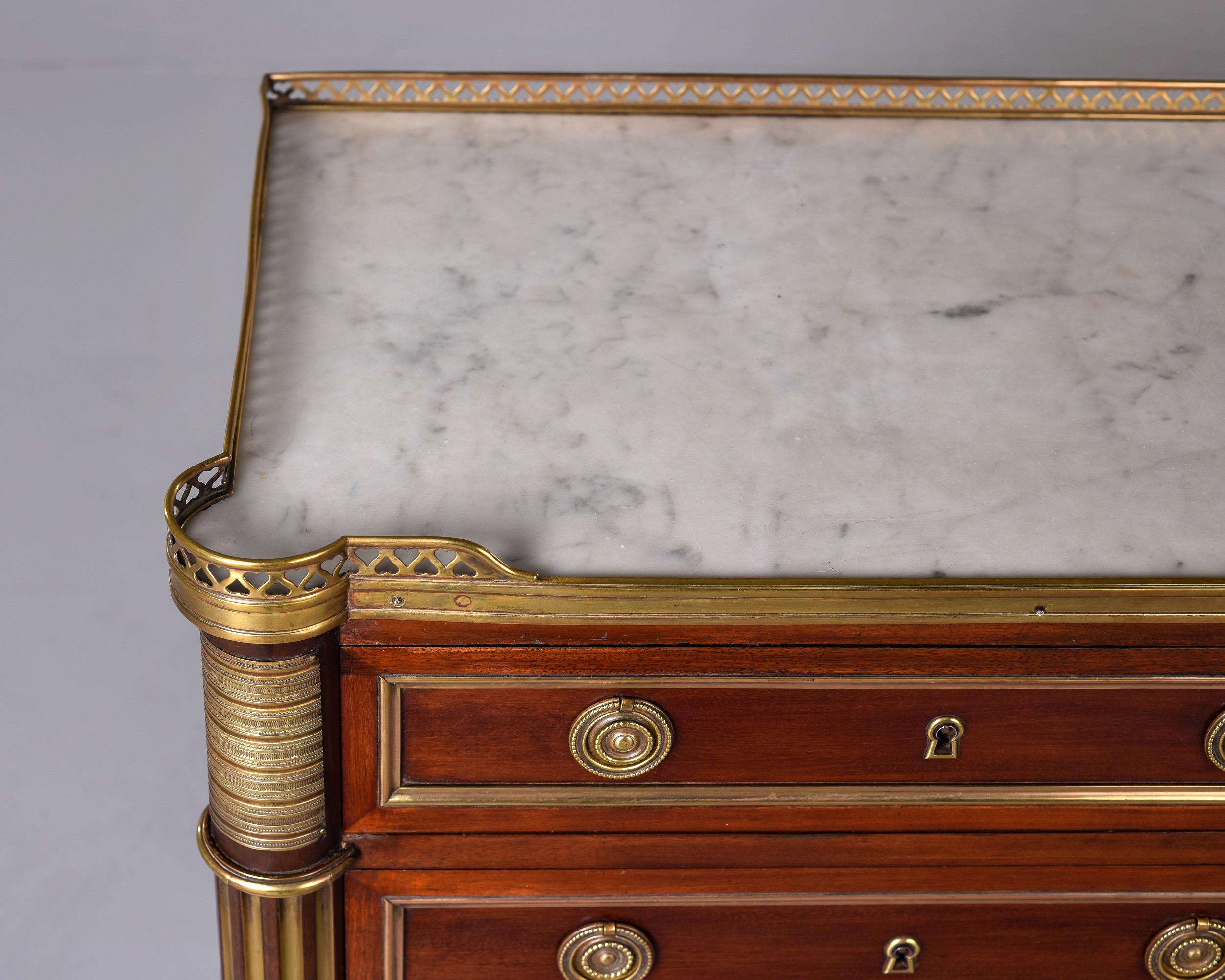 Marble Early 20th Century Louis XVI Style Small Semanier