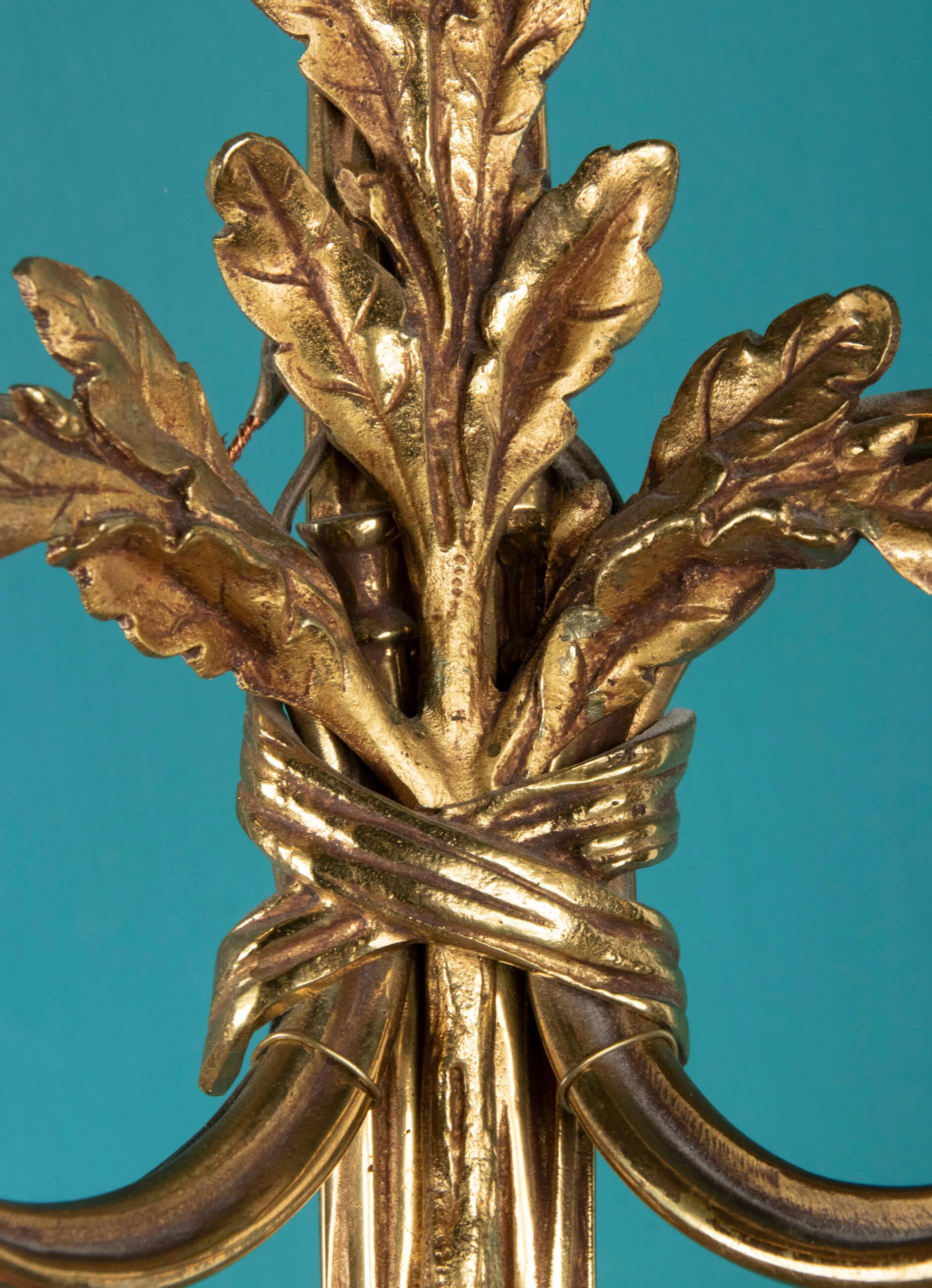 Early 20th Century Louis XVI Style Gilt Bronze Sconces 11