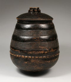 Early 20th century, Carved Wooden Beer Vessel,  Lozi, Zambia