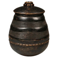 Early 20th century, Carved Wooden Beer Vessel,  Lozi, Zambia 