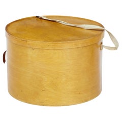 Luterma Reval Hutschachtel aus gebogenem Birkenholz, frühes 20. Jahrhundert