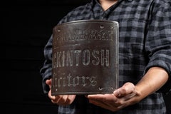 Early 20th Century Mackintosh Solicitors Rounded Bronze Sign