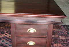 Early 20th Century Magnificent Custom Handcrafted Nedun Wood Desk