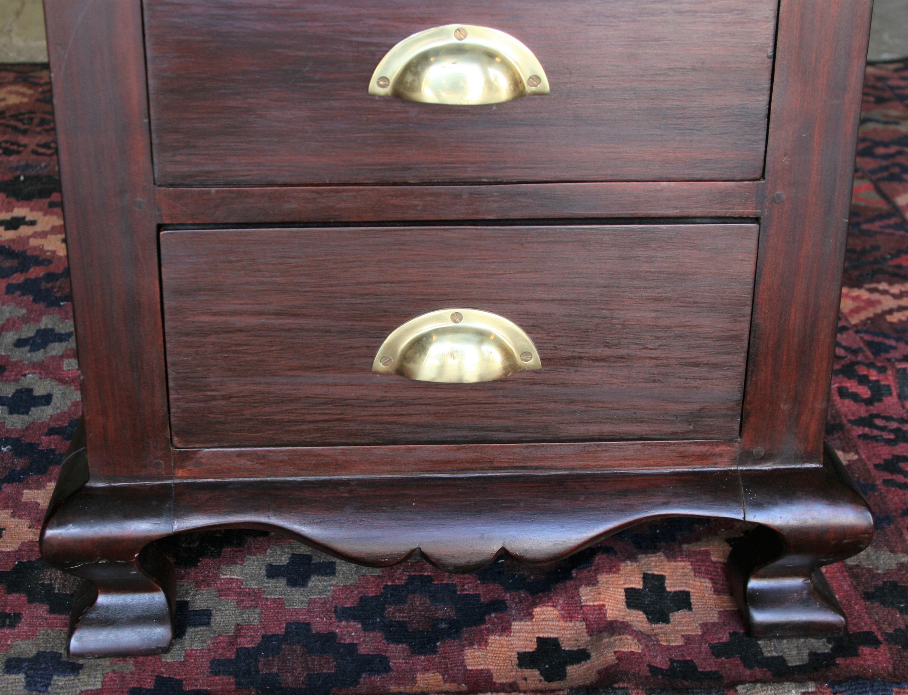 Dutch Colonial Early 20th Century Magnificent Custom Handcrafted Nedun Wood Desk         For Sale