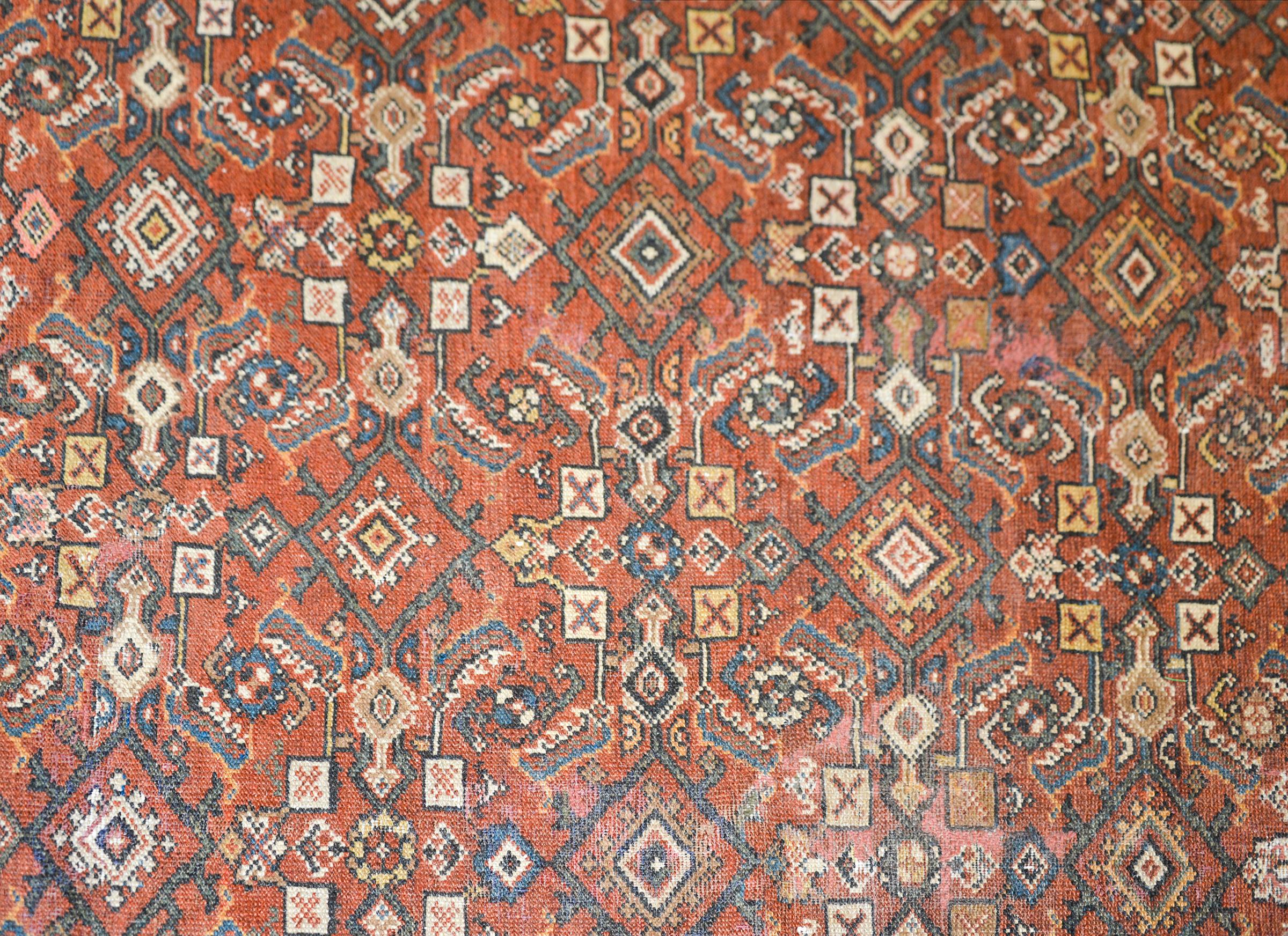 Mid-20th Century Early 20th Century Mahal Rug For Sale