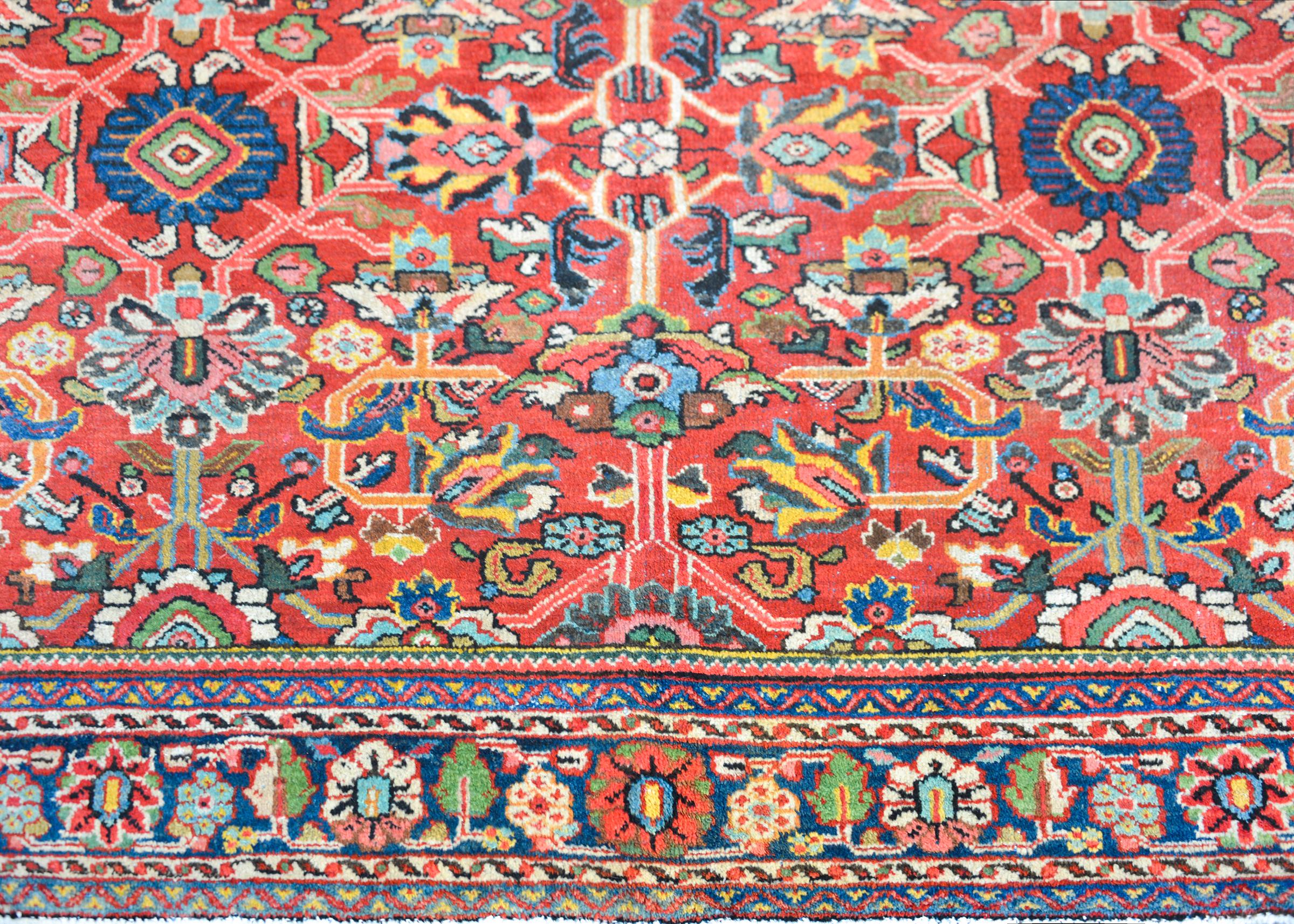 Wool Early 20th Century Mahal Rug