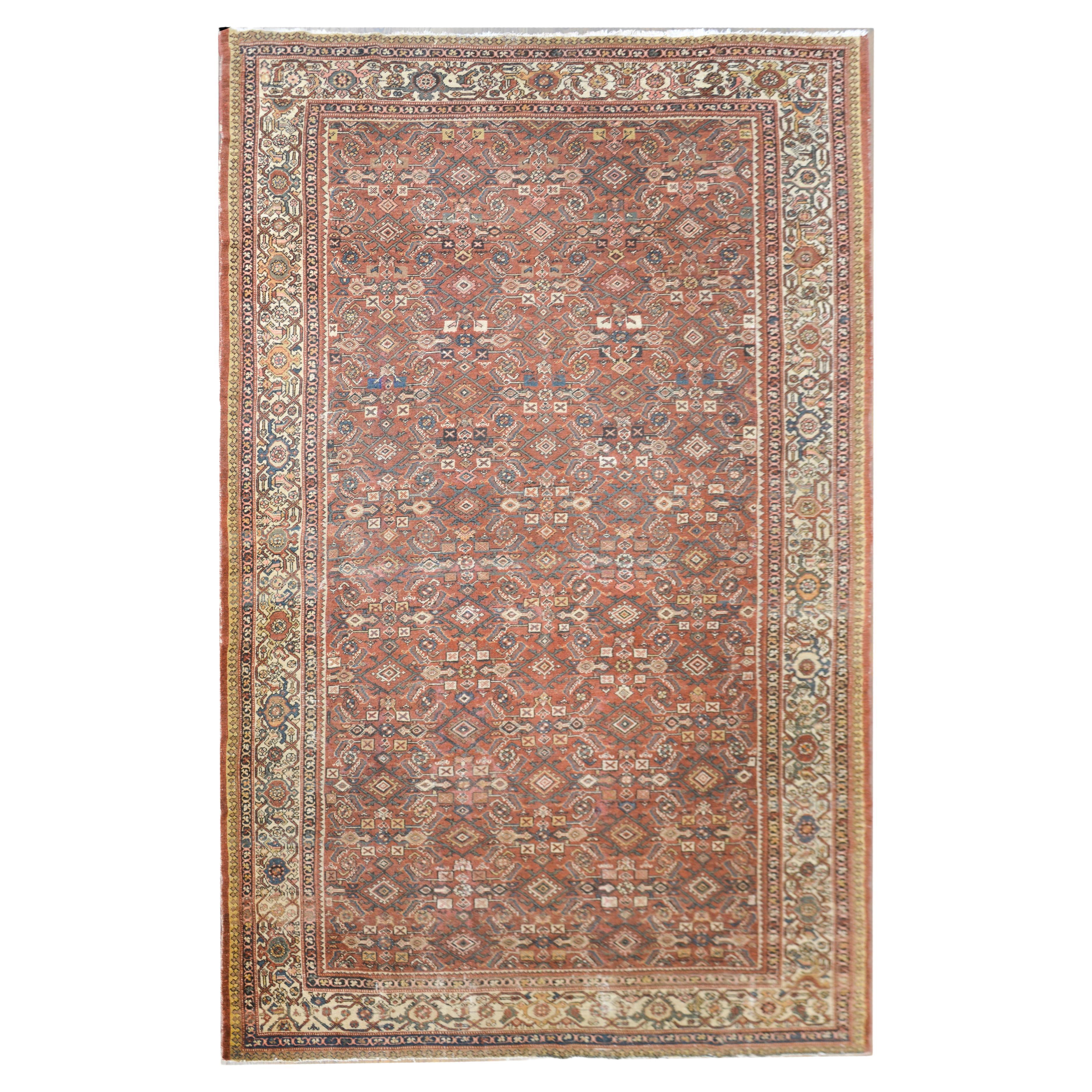 Early 20th Century Mahal Rug For Sale