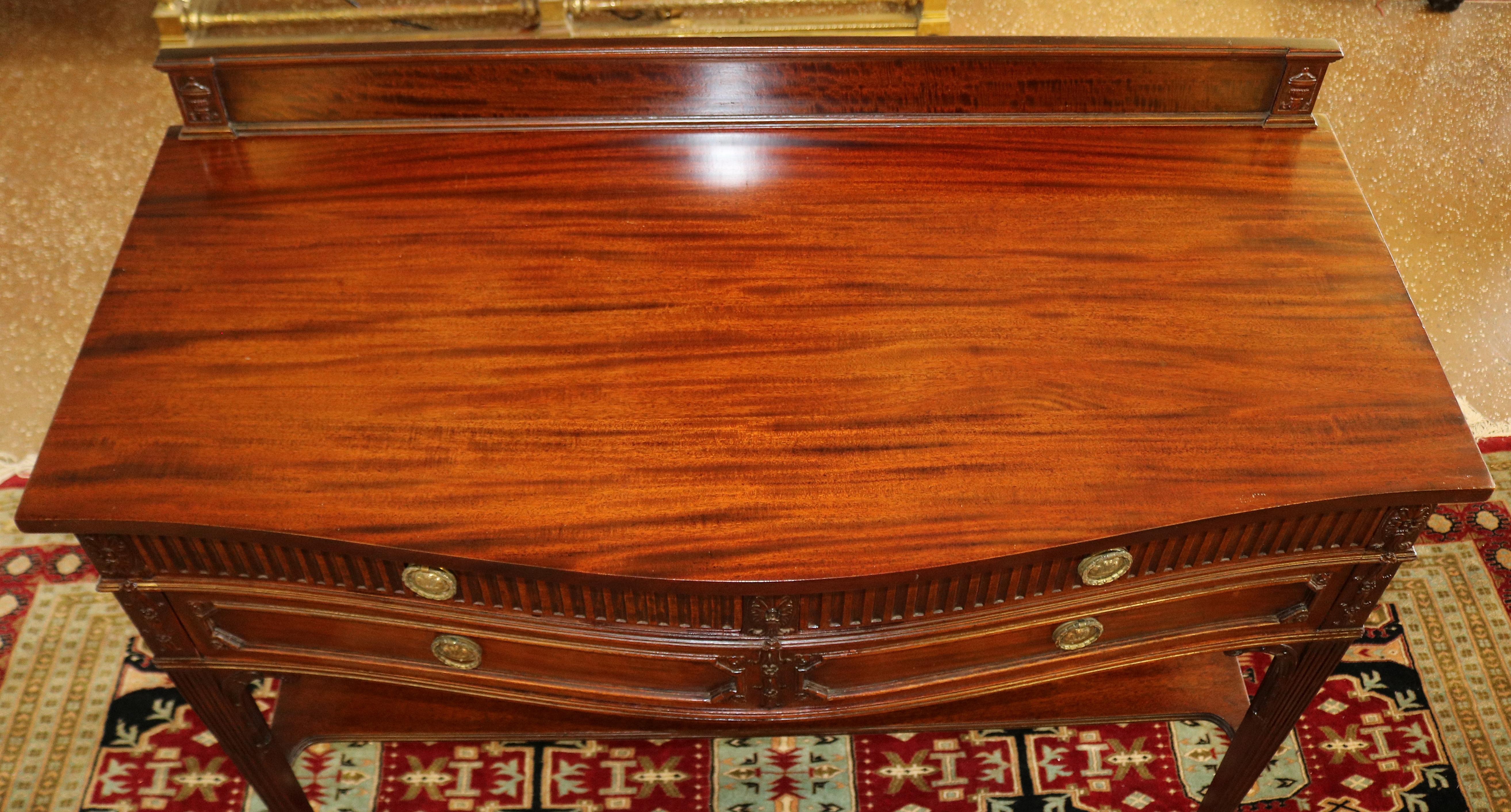 Early 20th Century Mahogany Adams Style Sideboard Server Buffet Made In Boston  For Sale 10