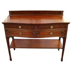 Used Early 20th Century Mahogany Adams Style Sideboard Server Buffet Made In Boston 