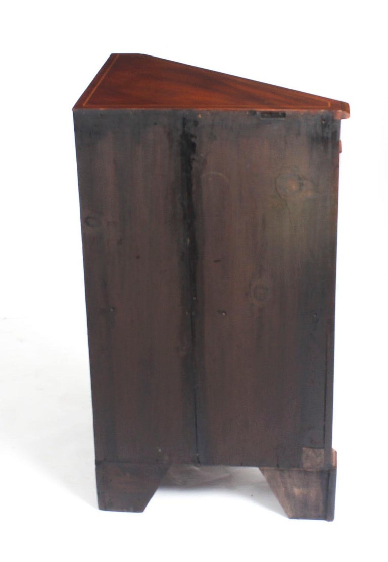Early 20th Century Mahogany And Satinwood Inlaid Low Corner