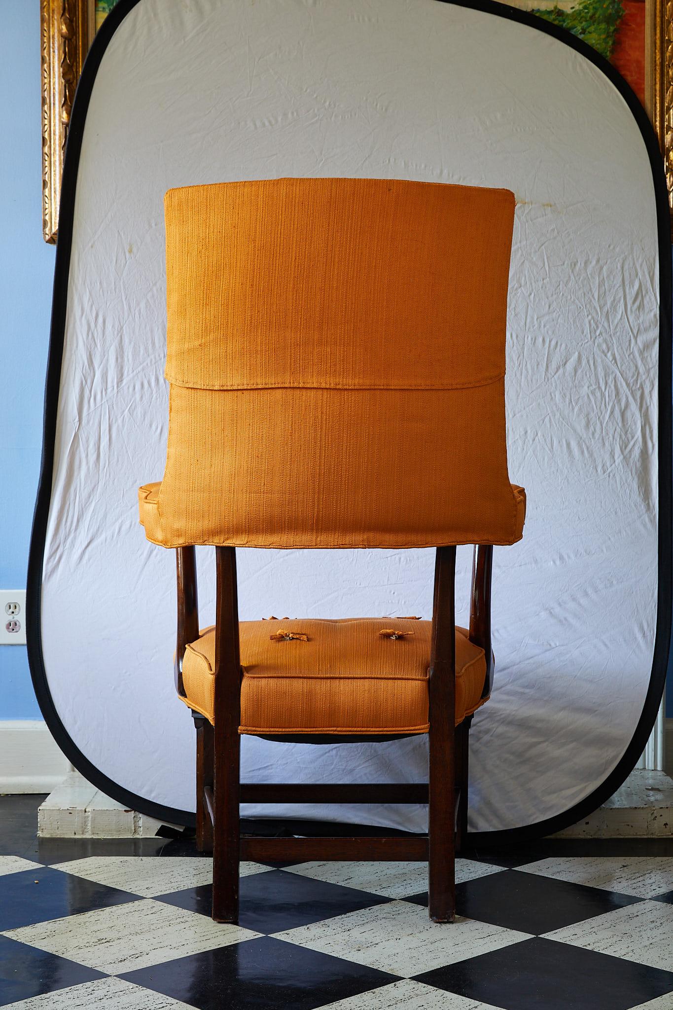 Early 20th Century Mahogany Armchair In Good Condition In Atlanta, GA