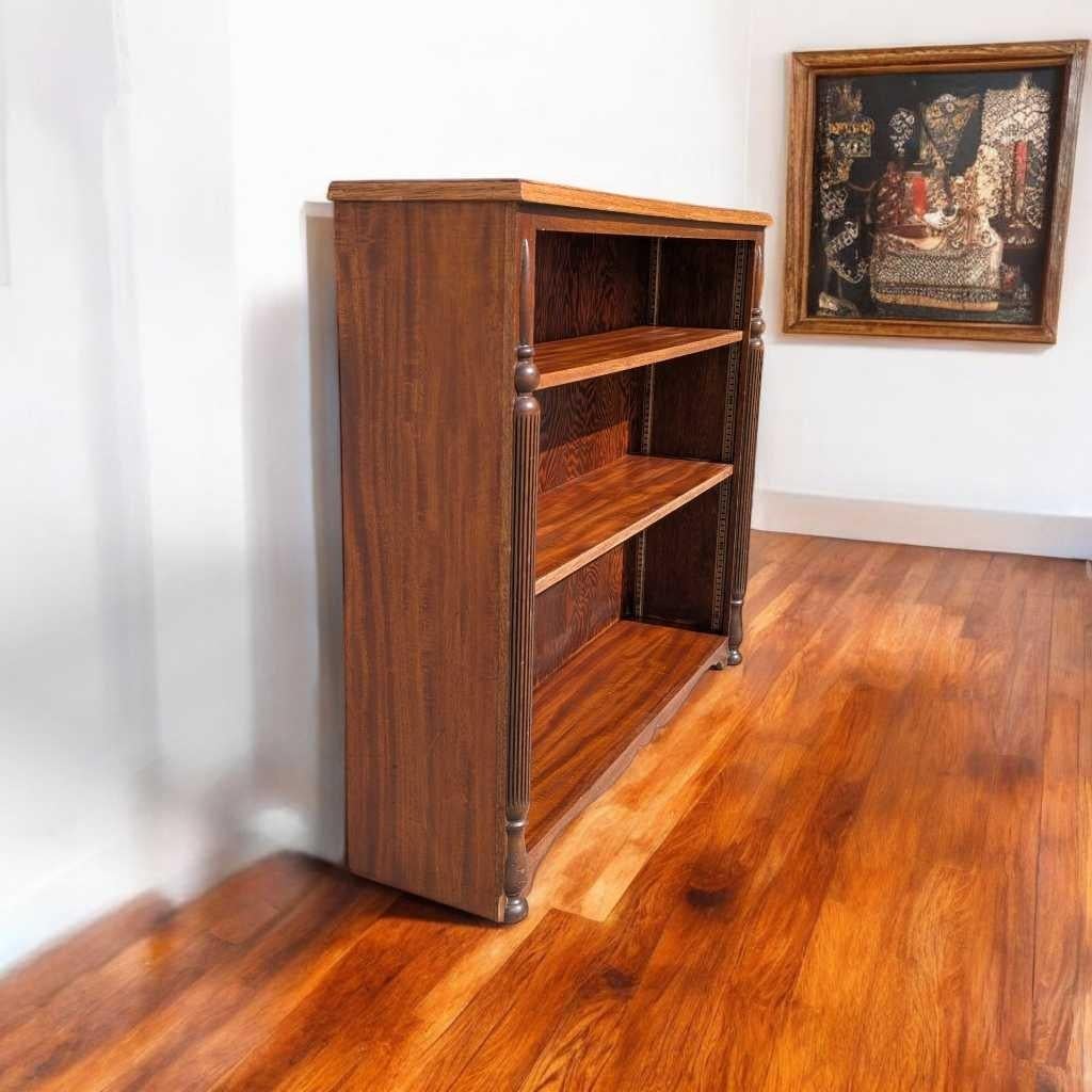 Édouardien Bibliothèque en acajou du début du 20e siècle, style édouardien / Colonial Revival en vente