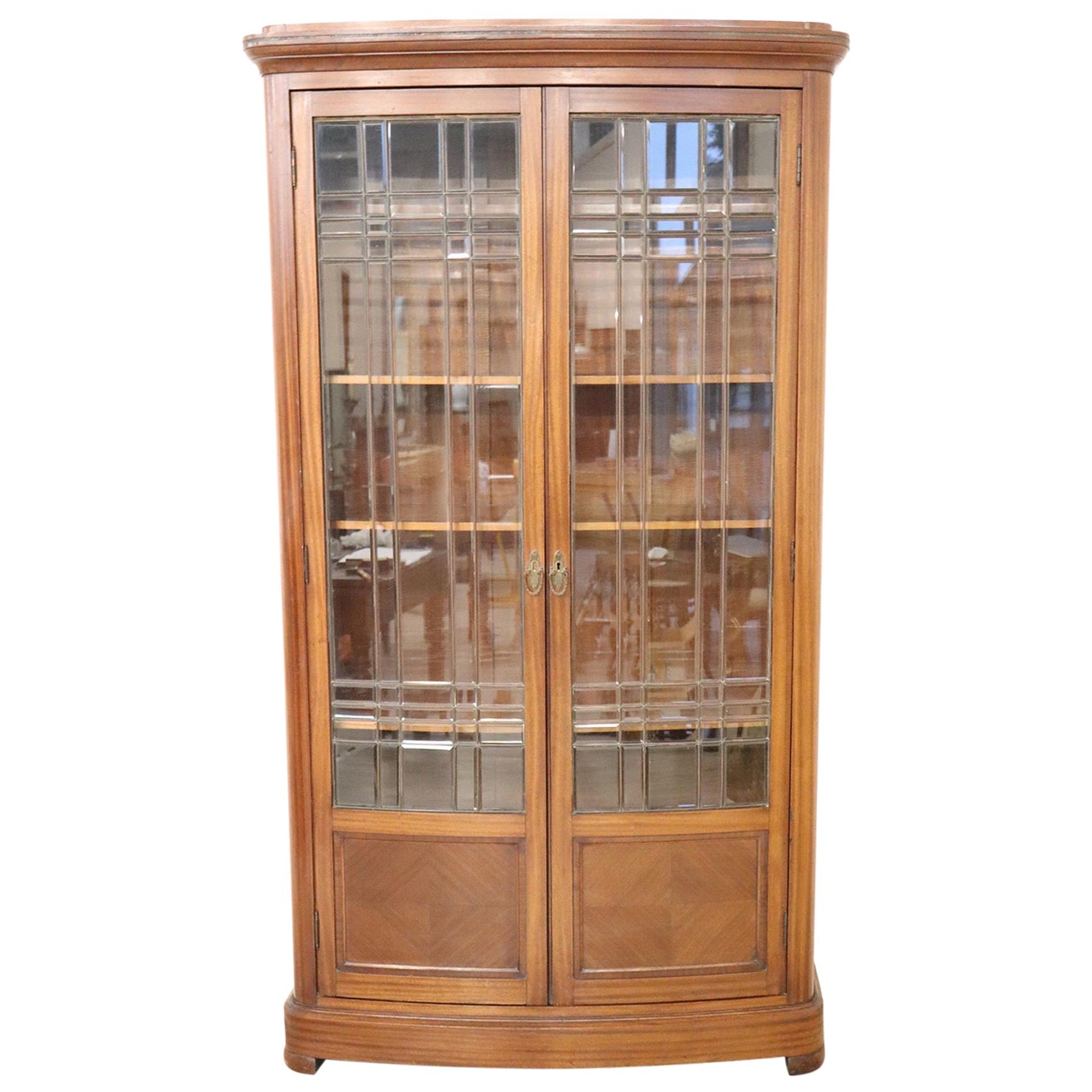 Early 20th Century Mahogany Bookcase or Vitrine