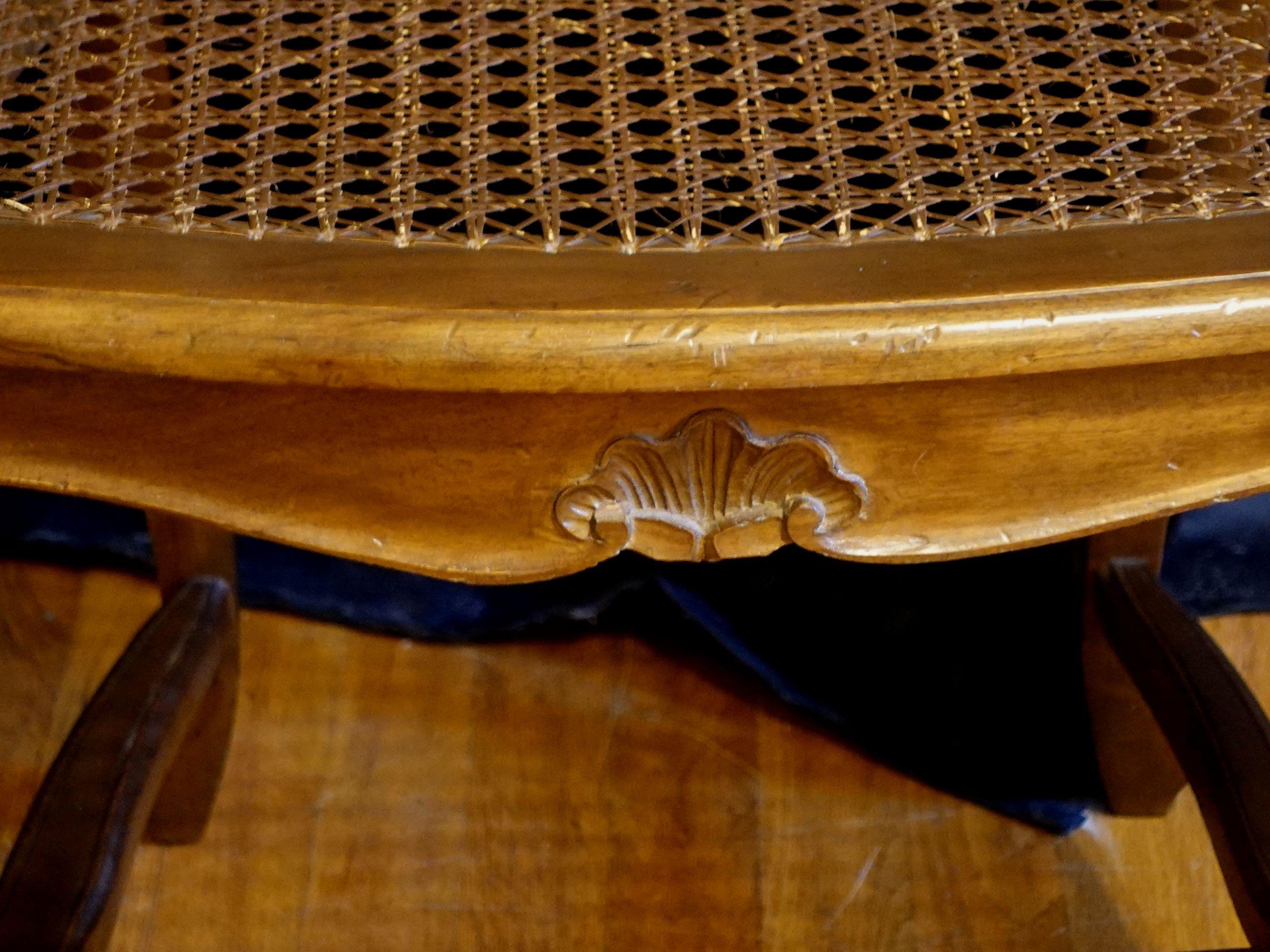 Fauteuil de style Chippendale en acajou du début du XXe siècle avec assise cannelée Bon état - En vente à Norton, MA