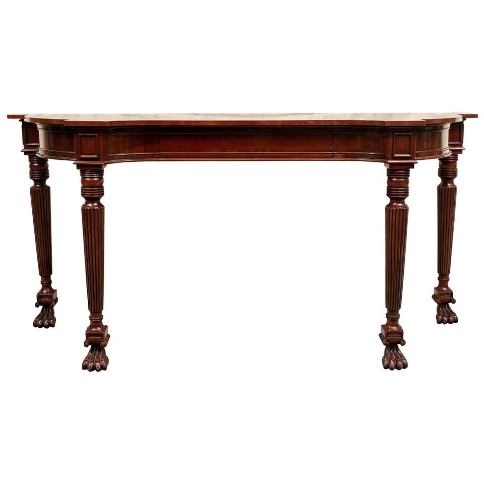 Early 20th Century Mahogany Console Table For Sale at 1stDibs