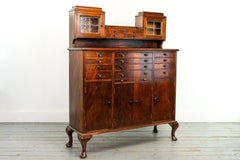 Early 20th Century Mahogany Decorative Dentist or Collectors Cabinet