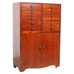 Early 20th Century Mahogany Dentist Multi Drawer Cabinet