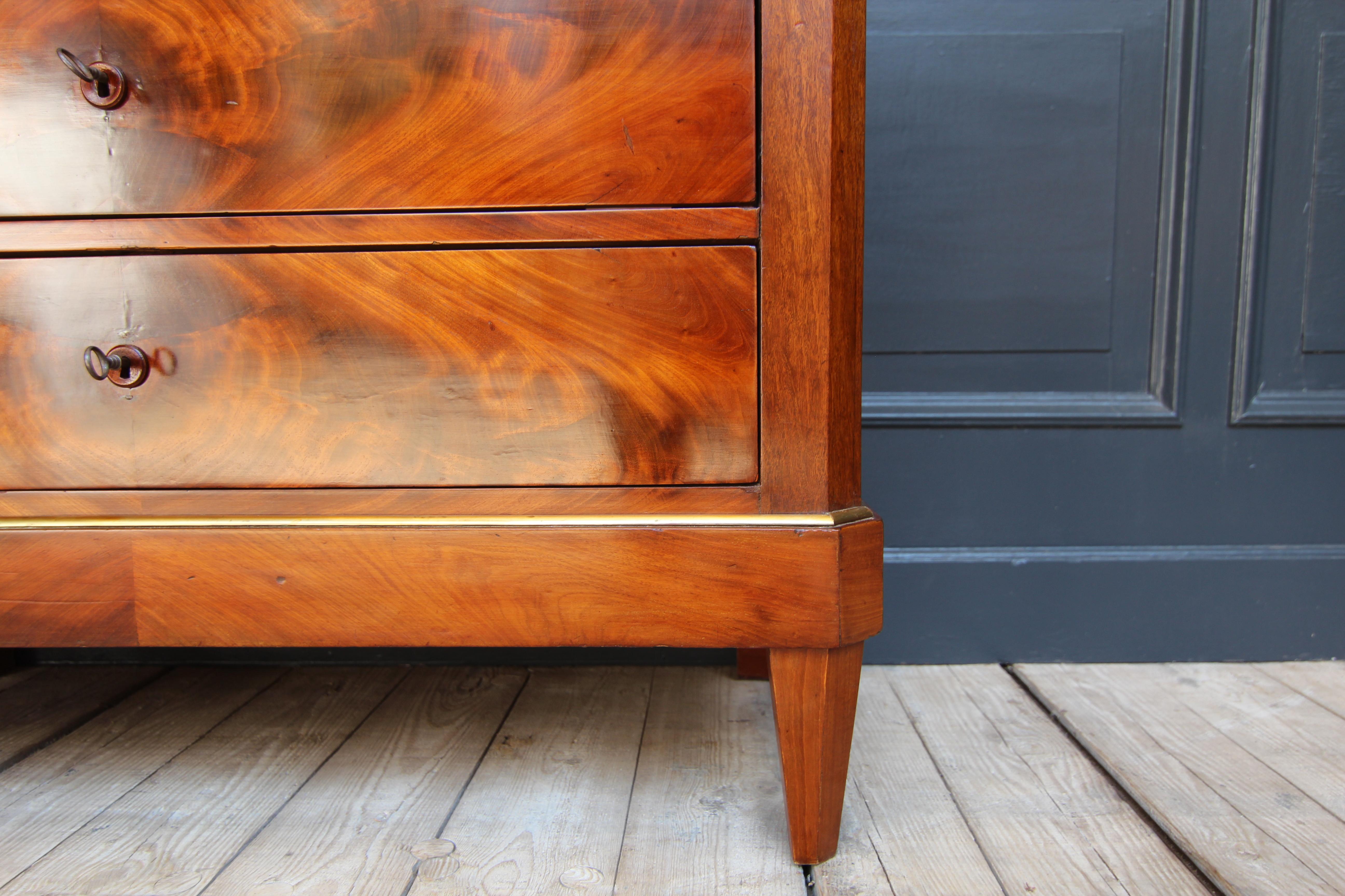 Early 20th Century Mahogany Directoire Style Chest of Drawers For Sale 10