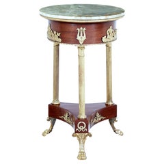 Early 20th Century Mahogany Empire Revival Occasional Table