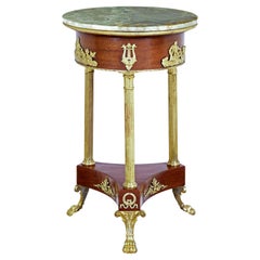 Mesa auxiliar de caoba renacimiento imperio de principios del siglo XX