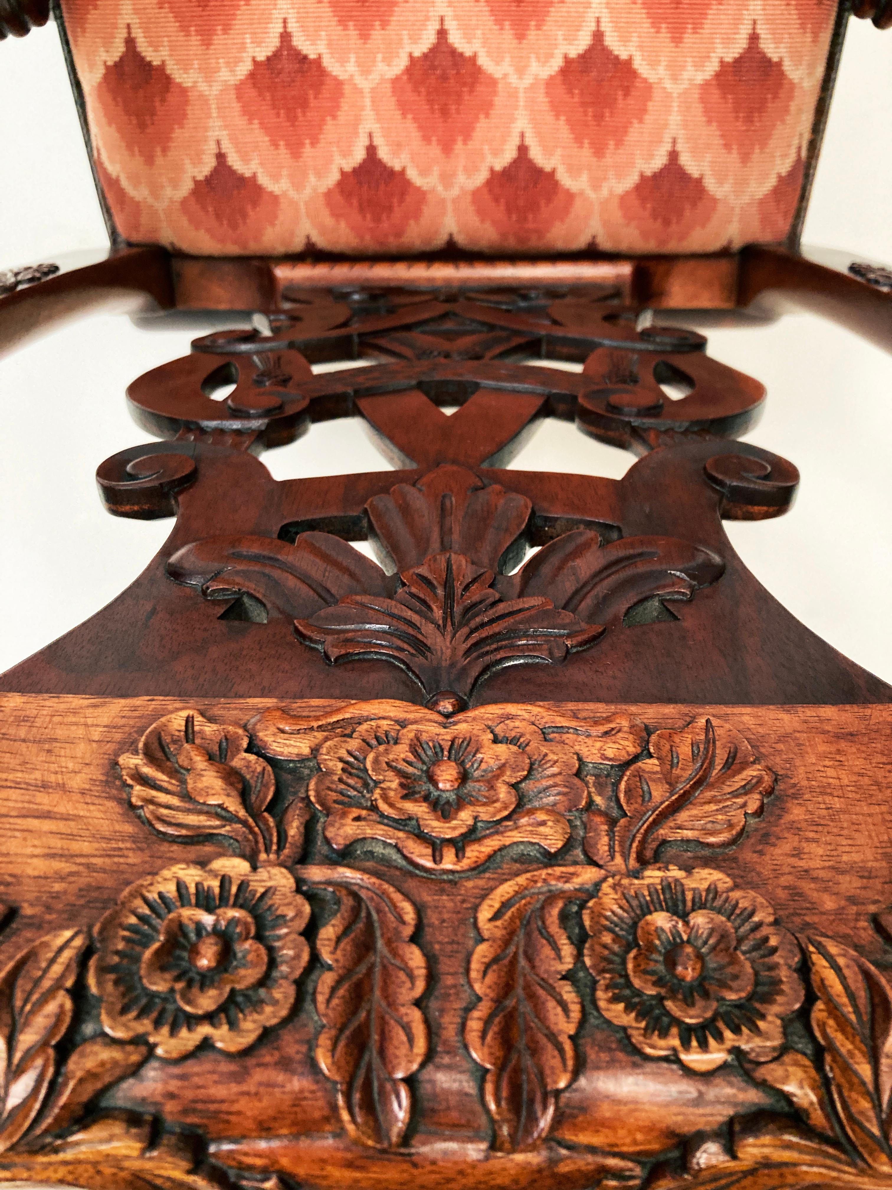 Irische antike Replica Chippendale-Stühle aus Mahagoni des frühen 20. Jahrhunderts – 2er-Set im Angebot 12