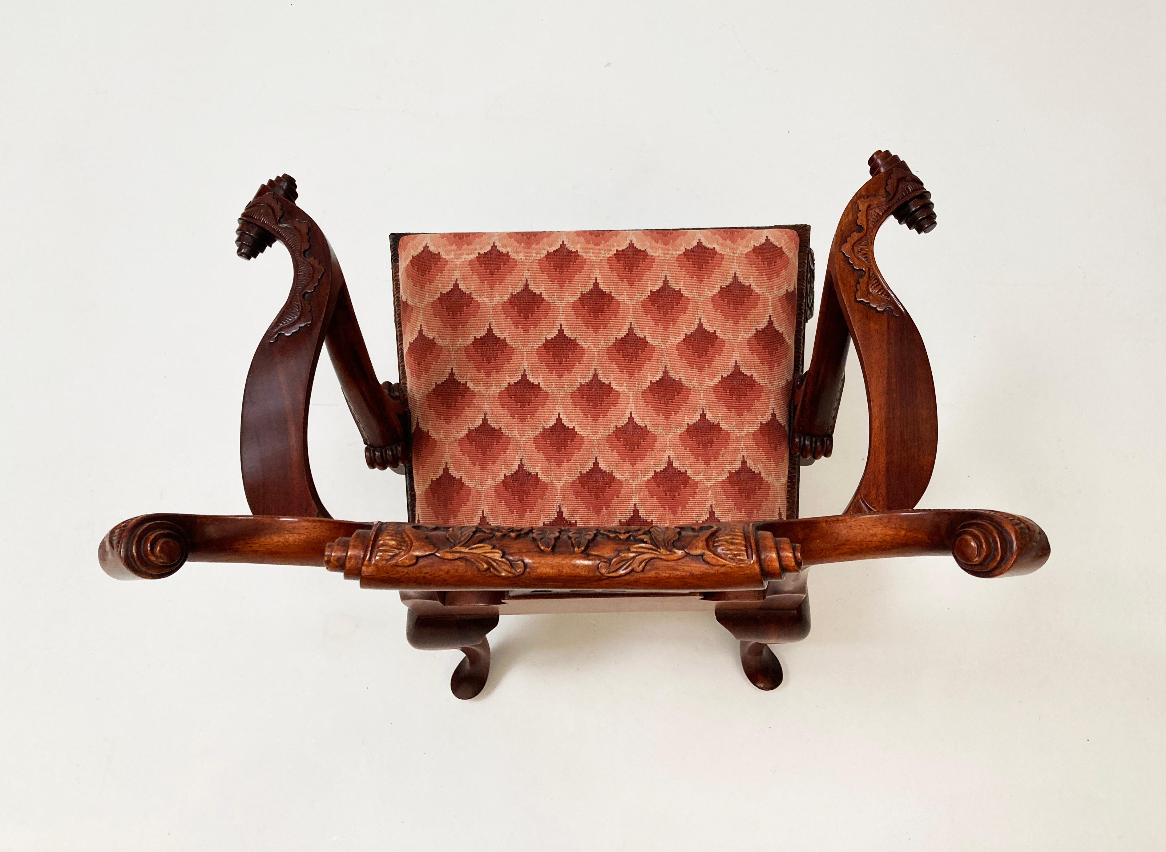Early 20th Century Mahogany Irish Antique Replica Chippendale Chairs- Set of 2 For Sale 3