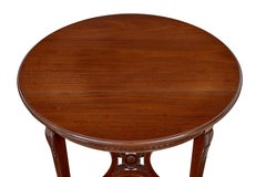 Early 20th Century mahogany round center table