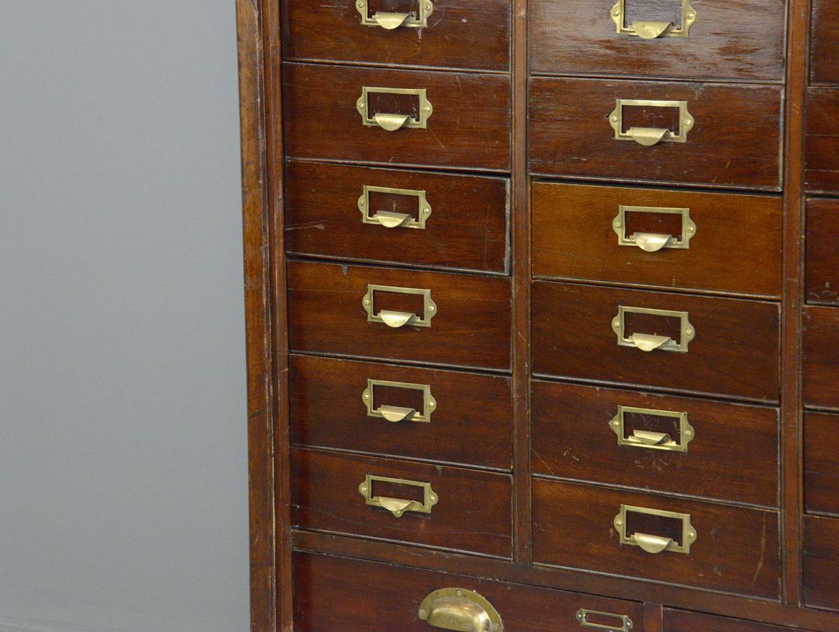 Early 20th Century Mahogany Solicitors Drawers For Sale 7