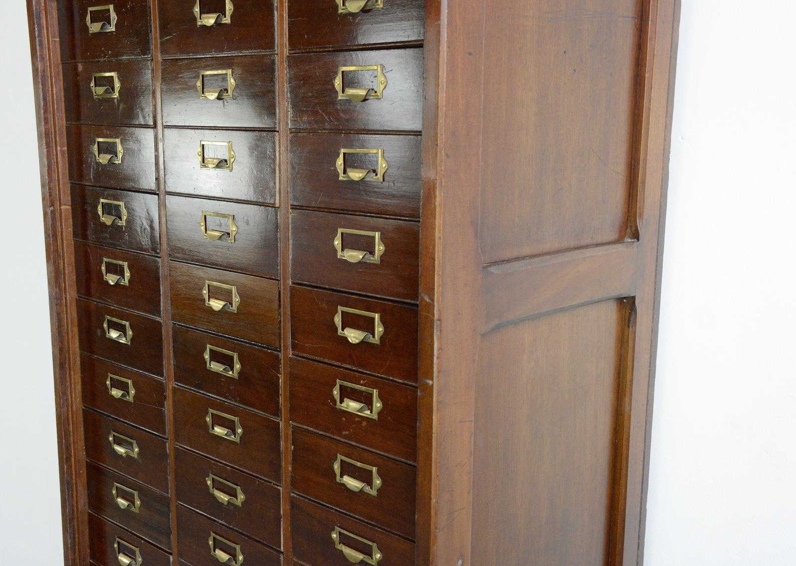 Early 20th Century Mahogany Solicitors Drawers In Good Condition In Gloucester, GB