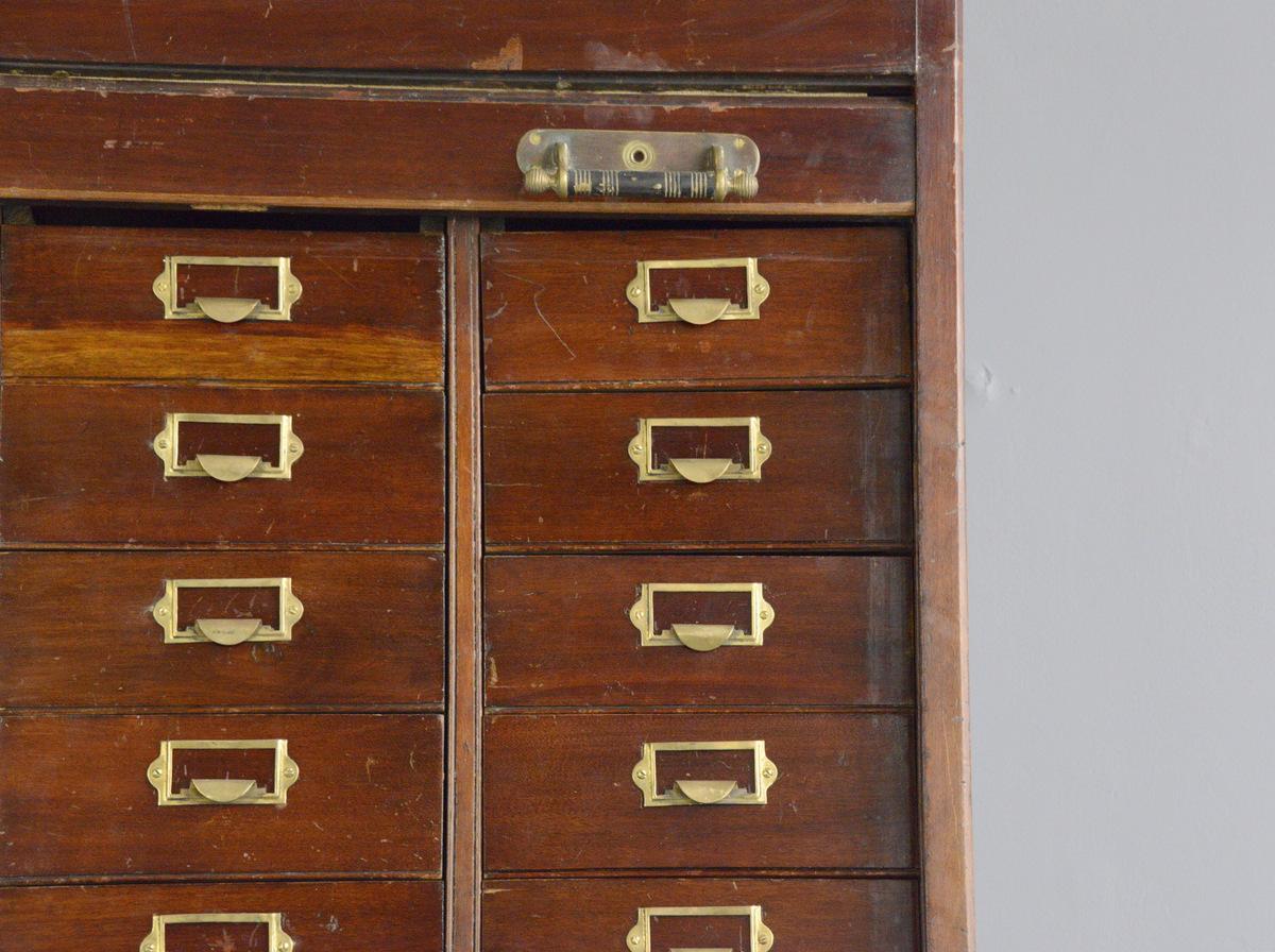 Early 20th Century Mahogany Solicitors Drawers In Good Condition For Sale In Gloucester, GB
