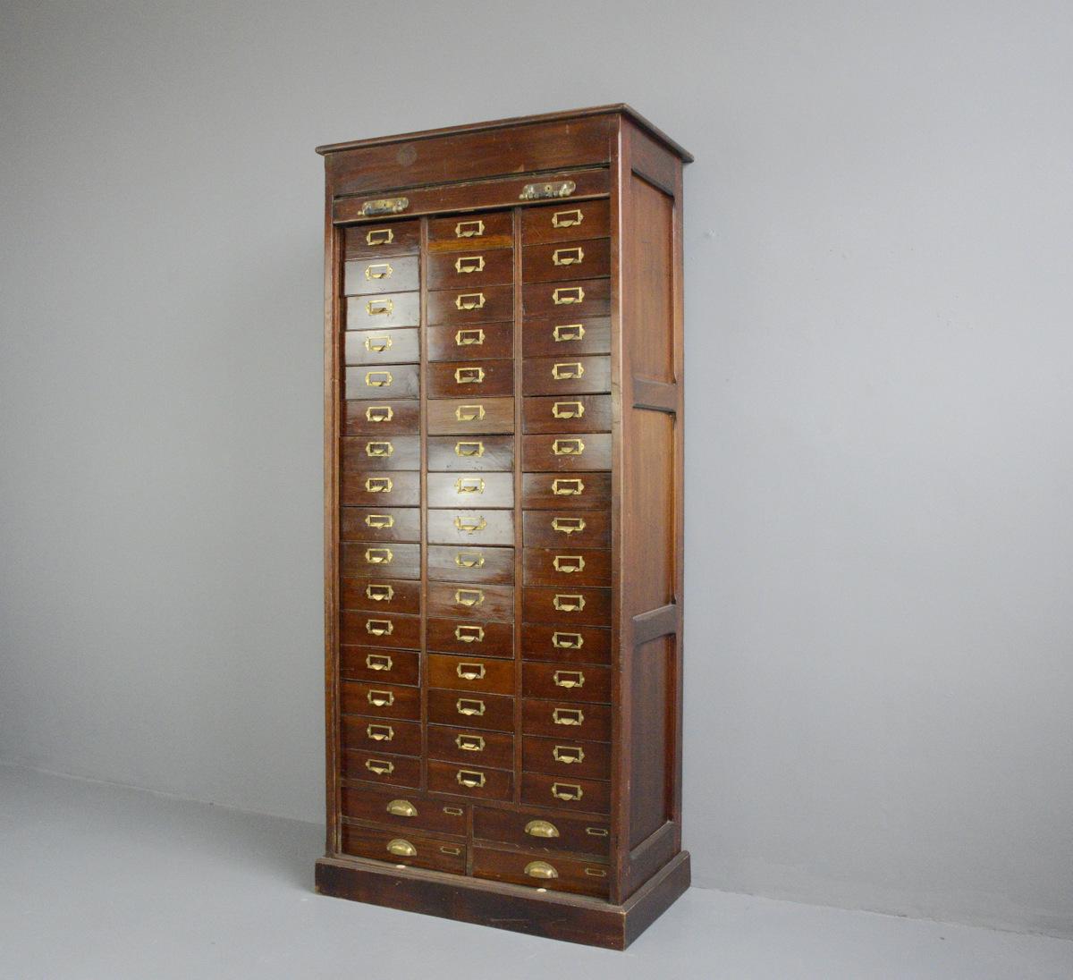 Early 20th Century Mahogany Solicitors Drawers For Sale 1