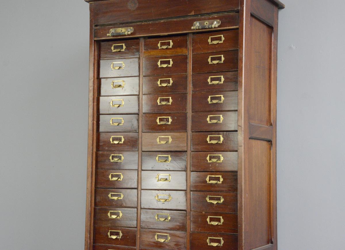 Early 20th Century Mahogany Solicitors Drawers For Sale 2