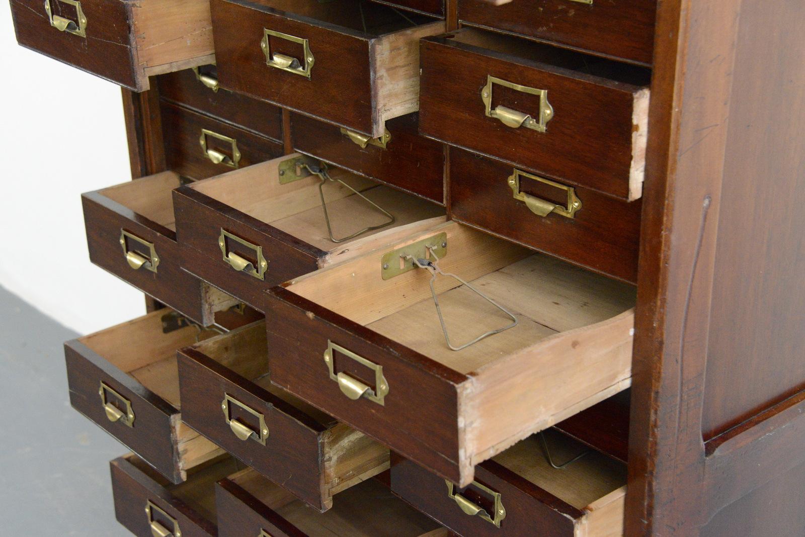 Early 20th Century Mahogany Solicitors Drawers 3