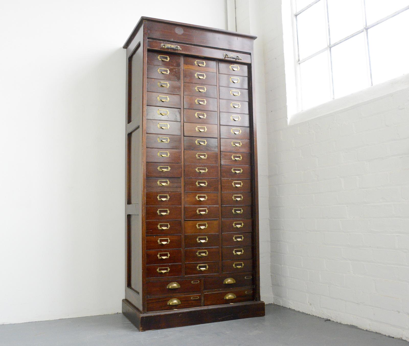 Early 20th Century Mahogany Solicitors Drawers 4