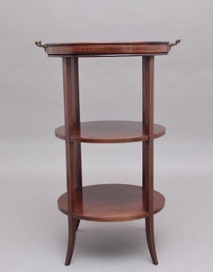 Early 20th Century Mahogany Tray Top Occasional Table
