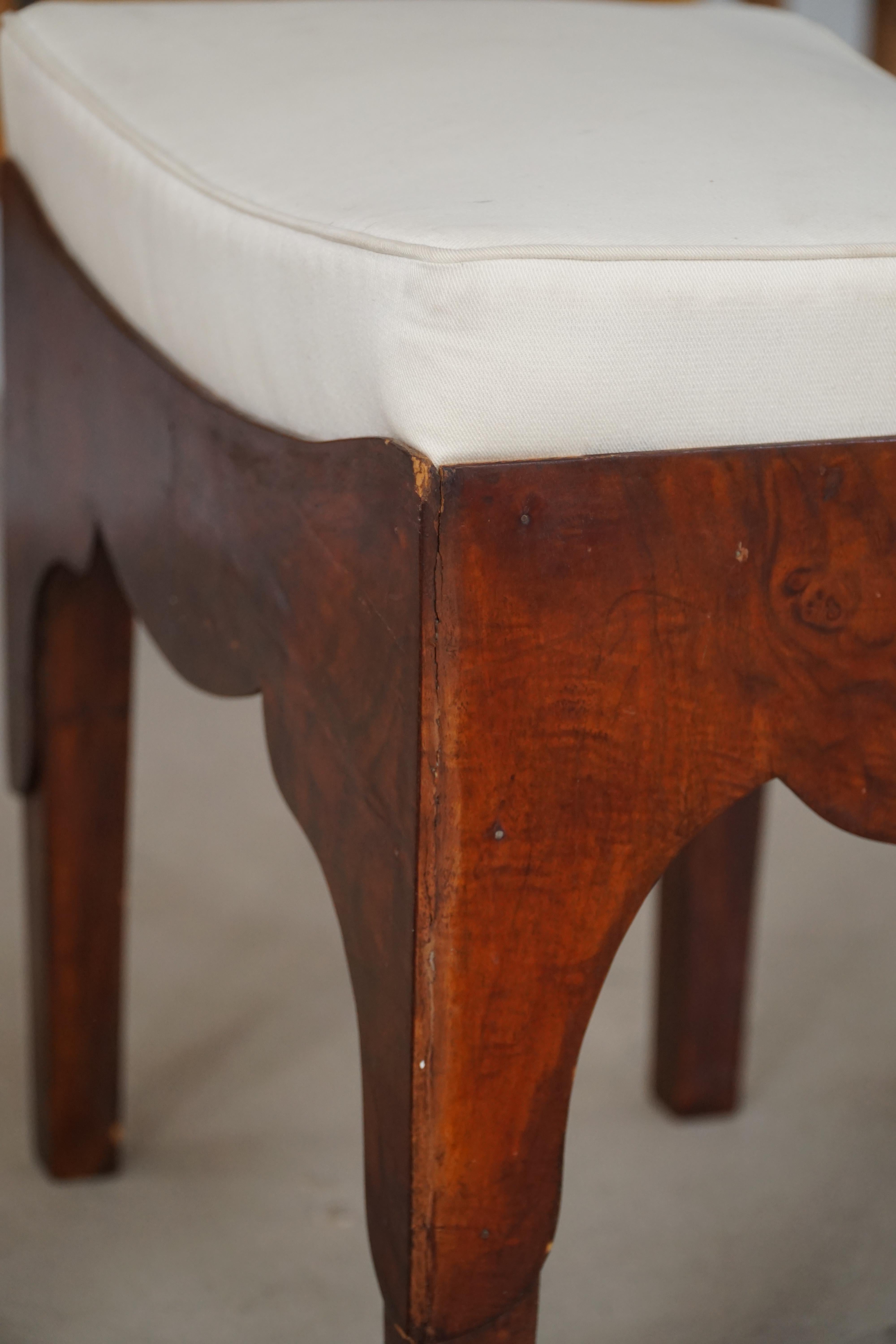 Early 20th Century Mahogany Vanity / Dressing Stool, Danish Cabinetmaker For Sale 5