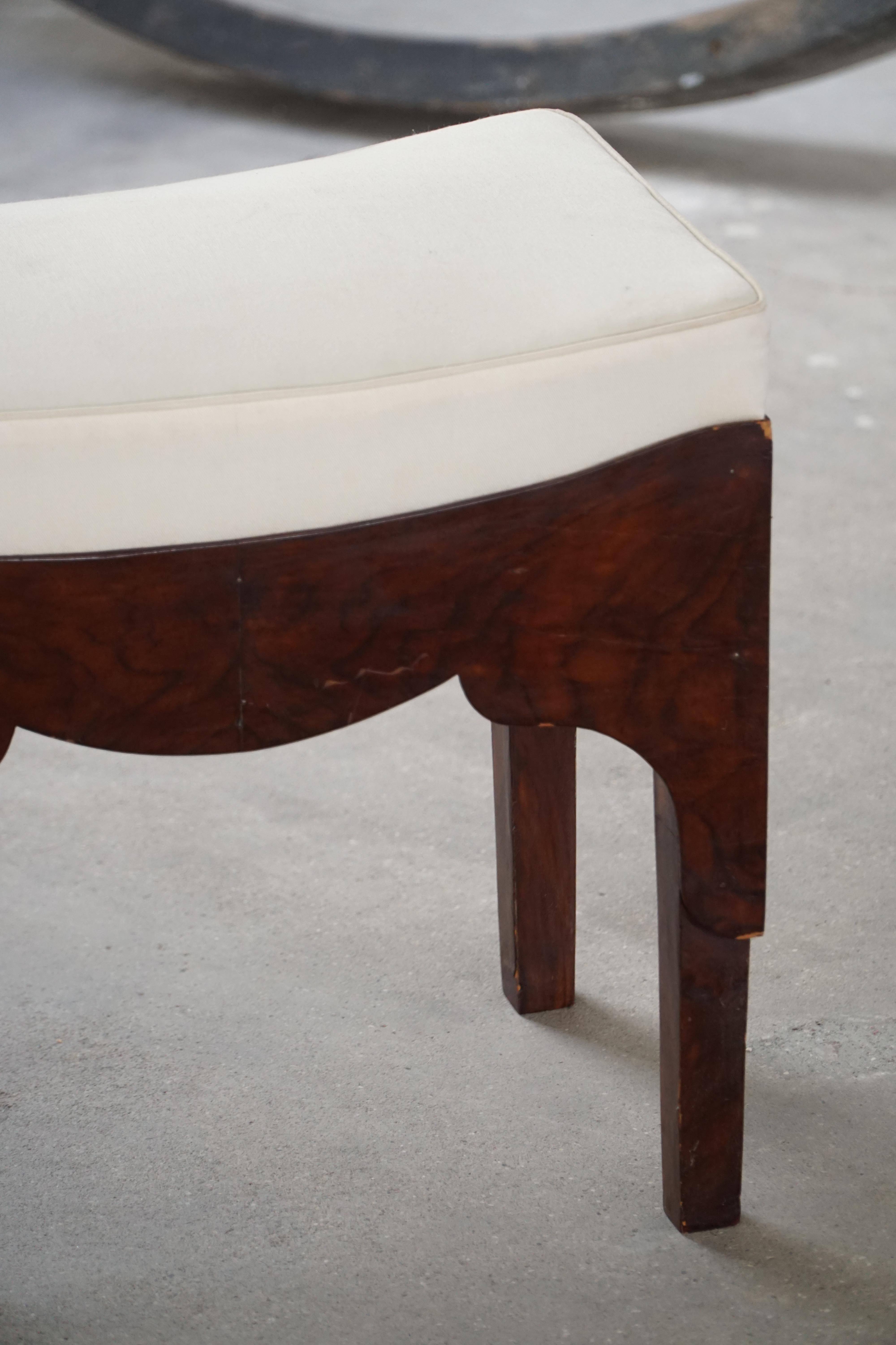 Early 20th Century Mahogany Vanity / Dressing Stool, Danish Cabinetmaker For Sale 8