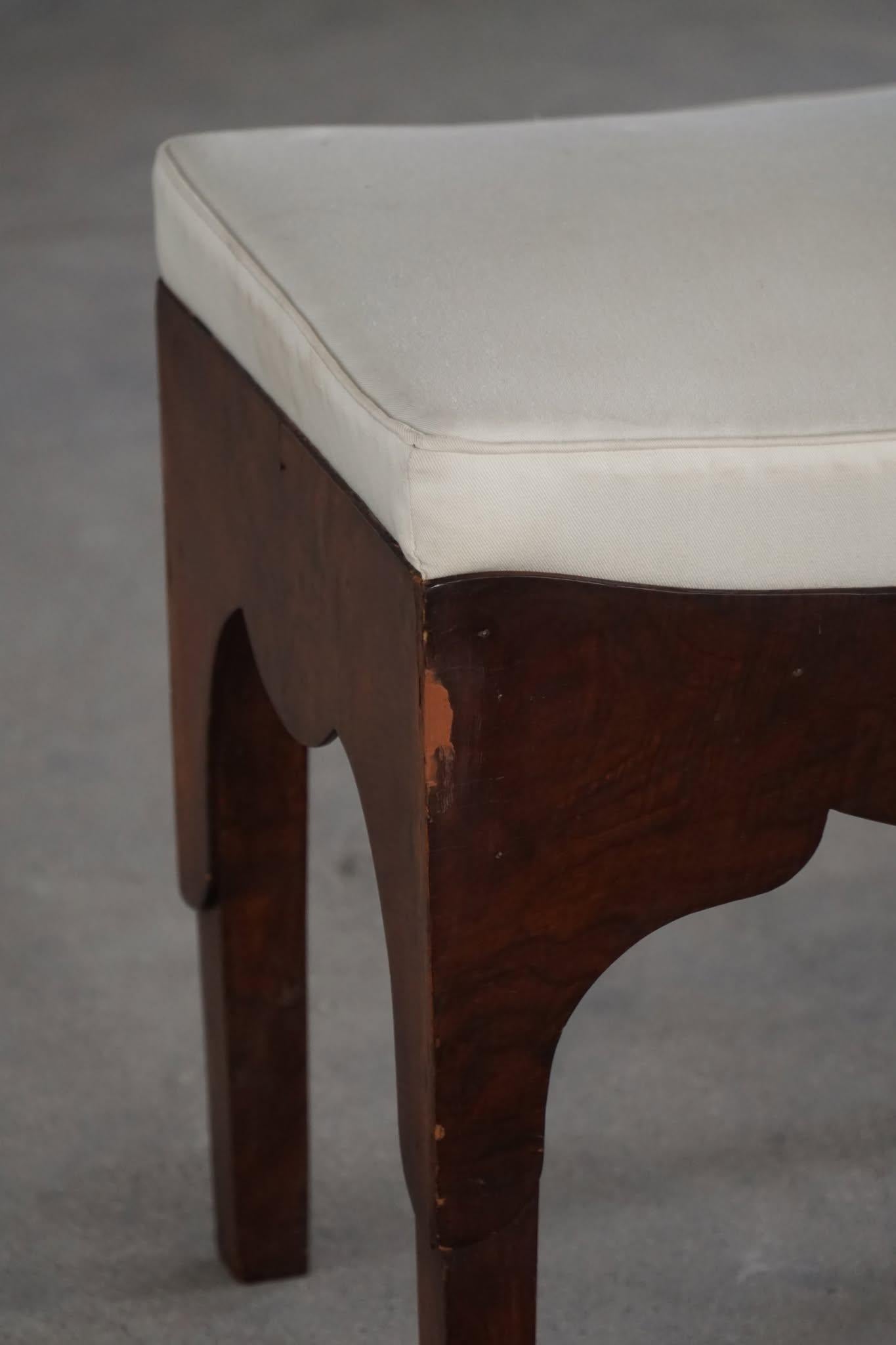 Early 20th Century Mahogany Vanity / Dressing Stool, Danish Cabinetmaker For Sale 11