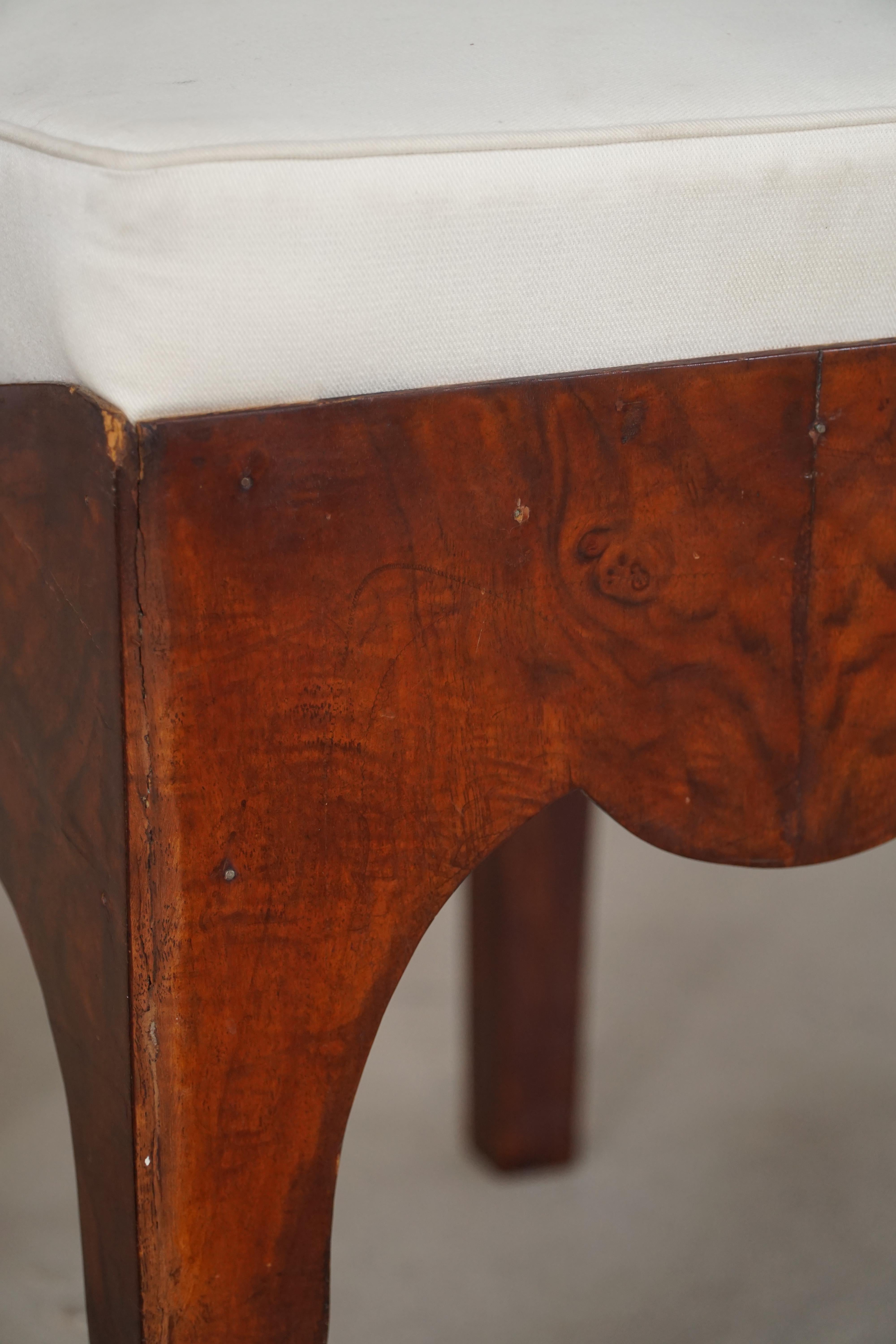 Early 20th Century Mahogany Vanity / Dressing Stool, Danish Cabinetmaker For Sale 2