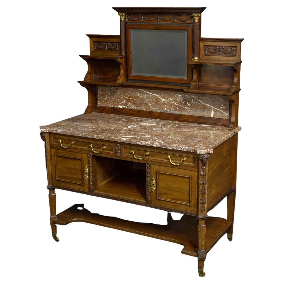Oversized Grey Georgian Washstand in Original Finish, English Early ...