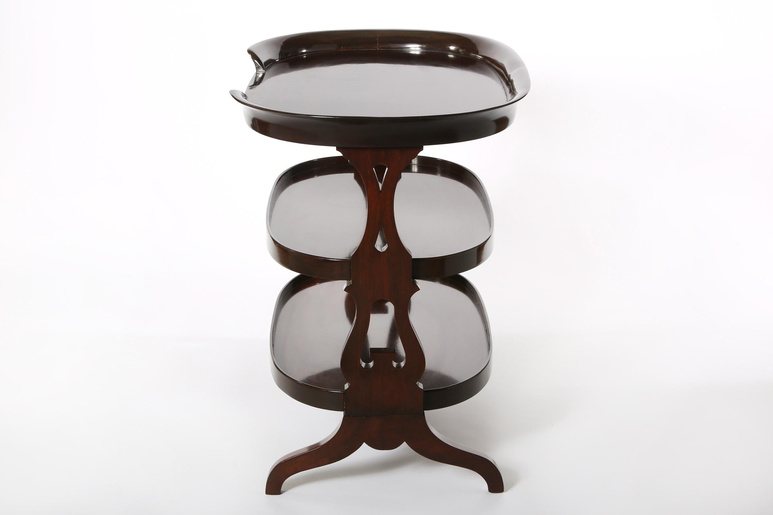 Early 20th Century Mahogany Wood Side Table 1